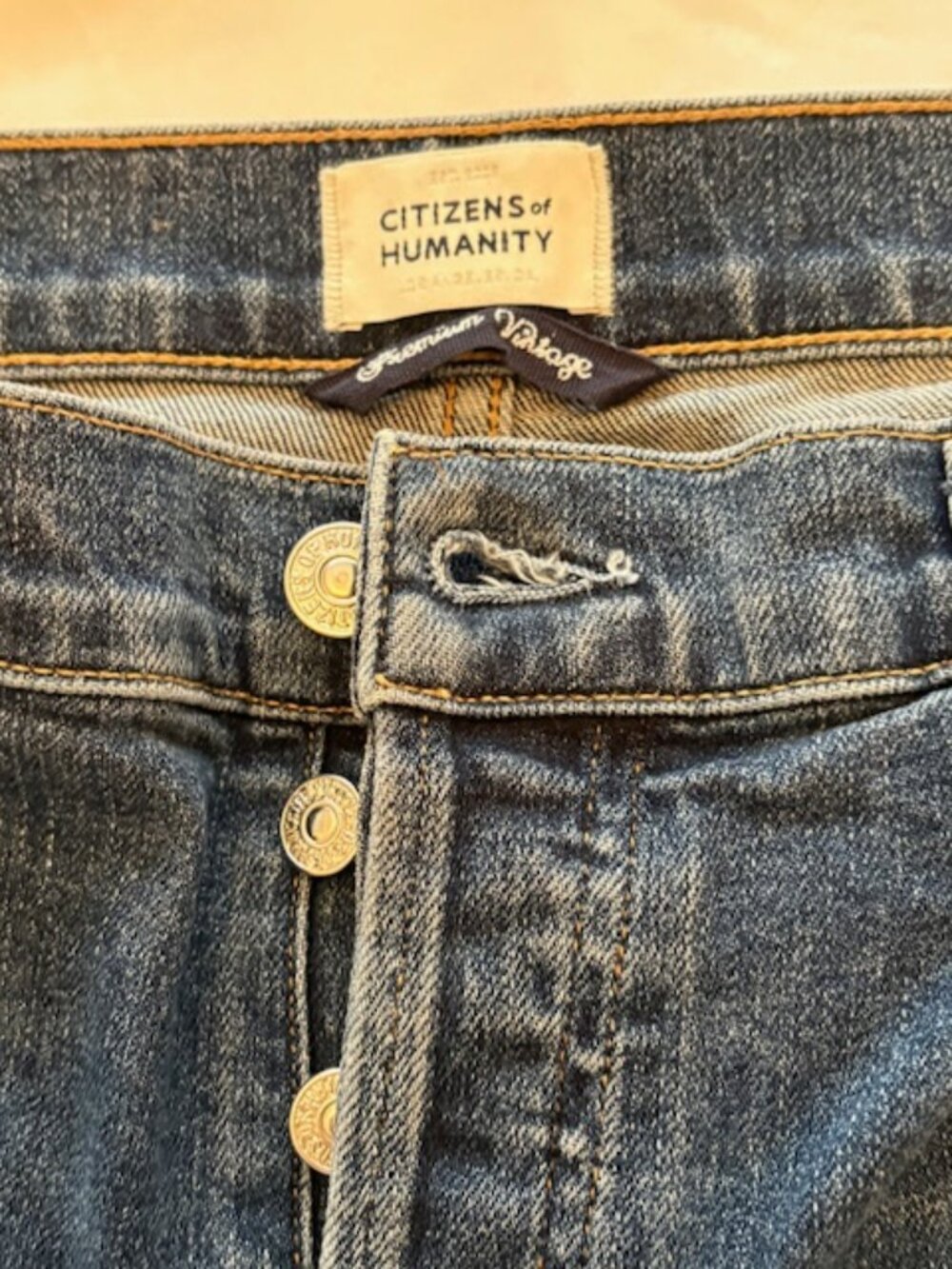 Citizens of Humanity Emerson Women's  size 27 Premium Vintage Button Fly Jeans